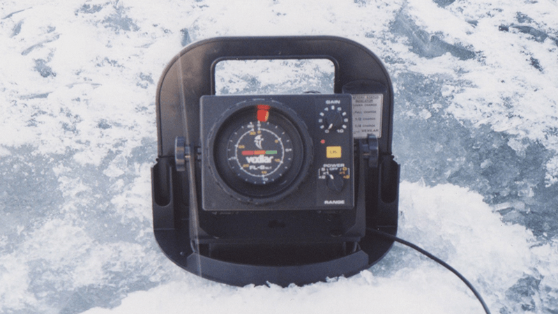 Flasher fish finder for ice fishing
